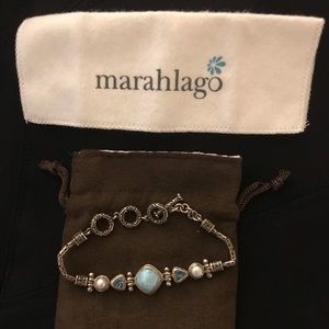 marahlago Azure Cushion Larimar Bracelet
